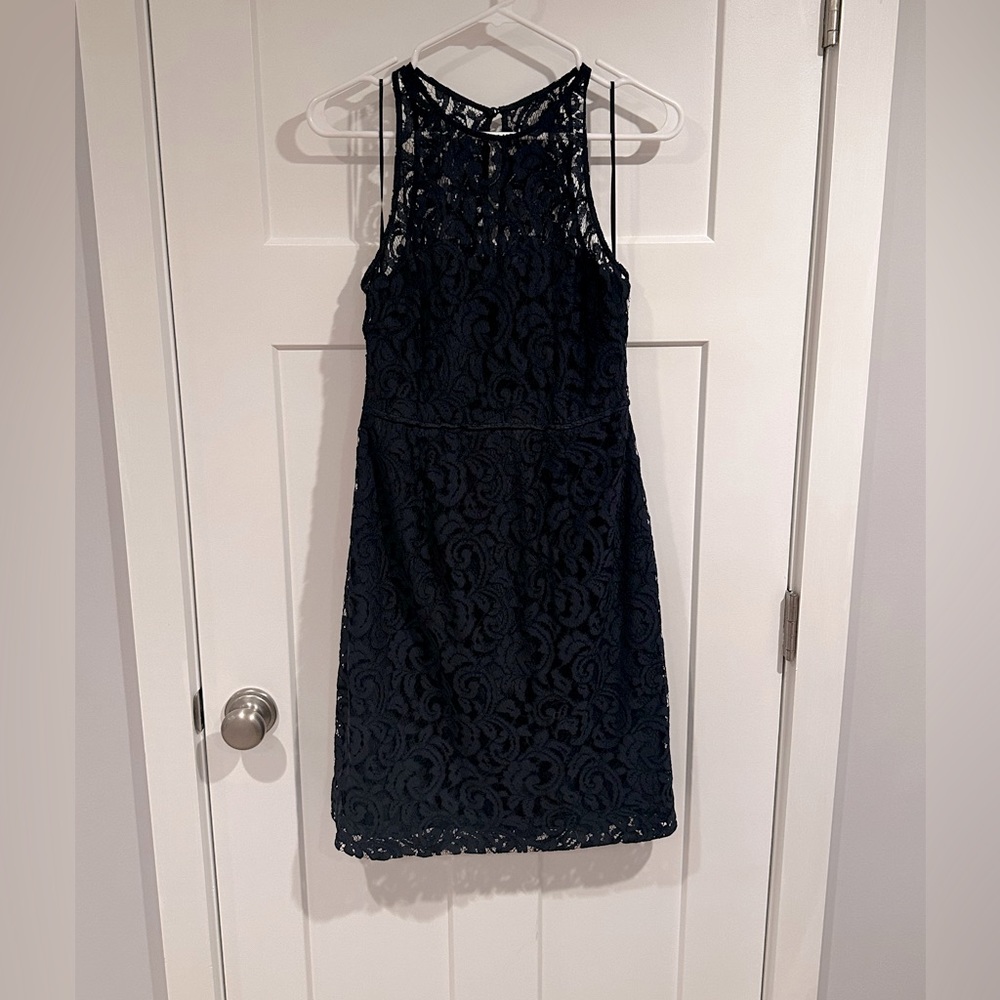 J crew lace knee length dress